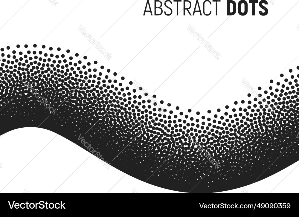 Abstract spotted wave Royalty Free Vector Image