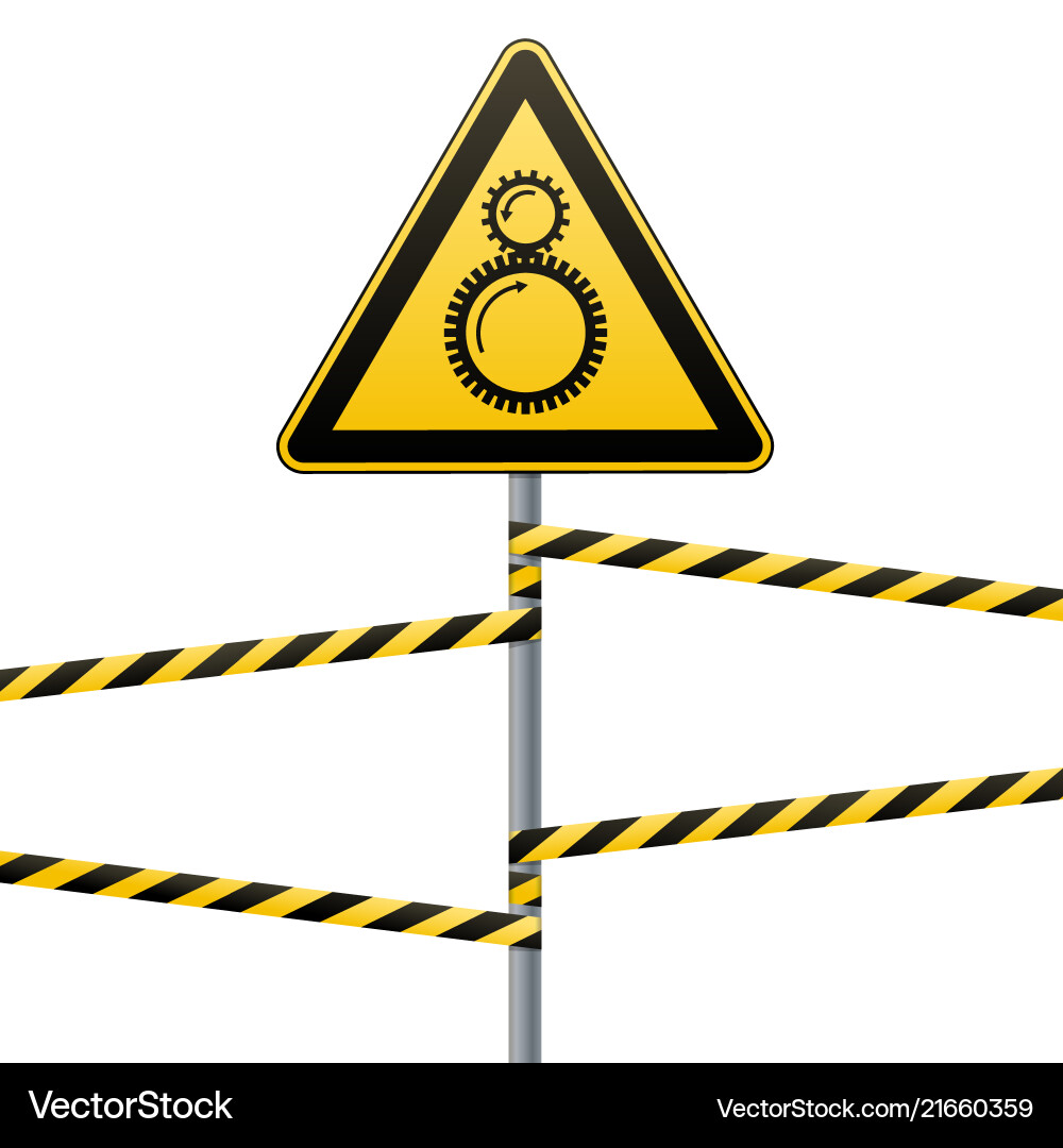 Carefully tightening between rotating elements Carefully tightening between rotating elements vector image