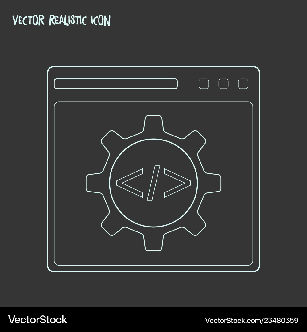 Code Optimierung Icon Line Element Code Optimierung Icon Line Element vektorbild