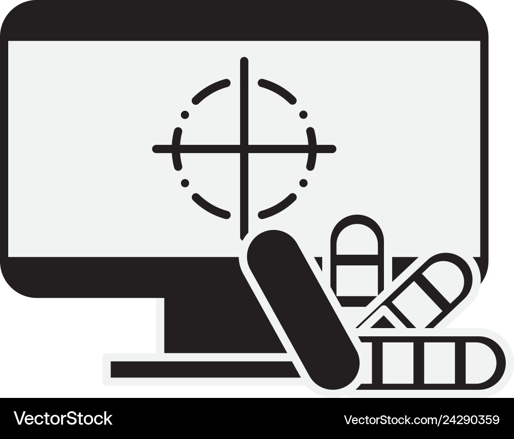 Computer color tone program graphic design Vector Image
