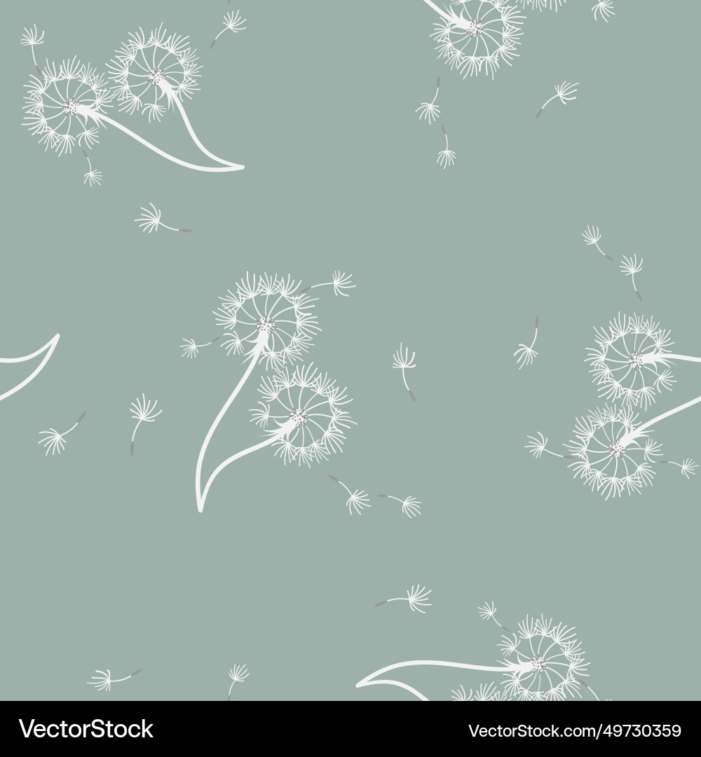 Dandelion for your design in abstract style Dandelion for your design in abstract style vector image