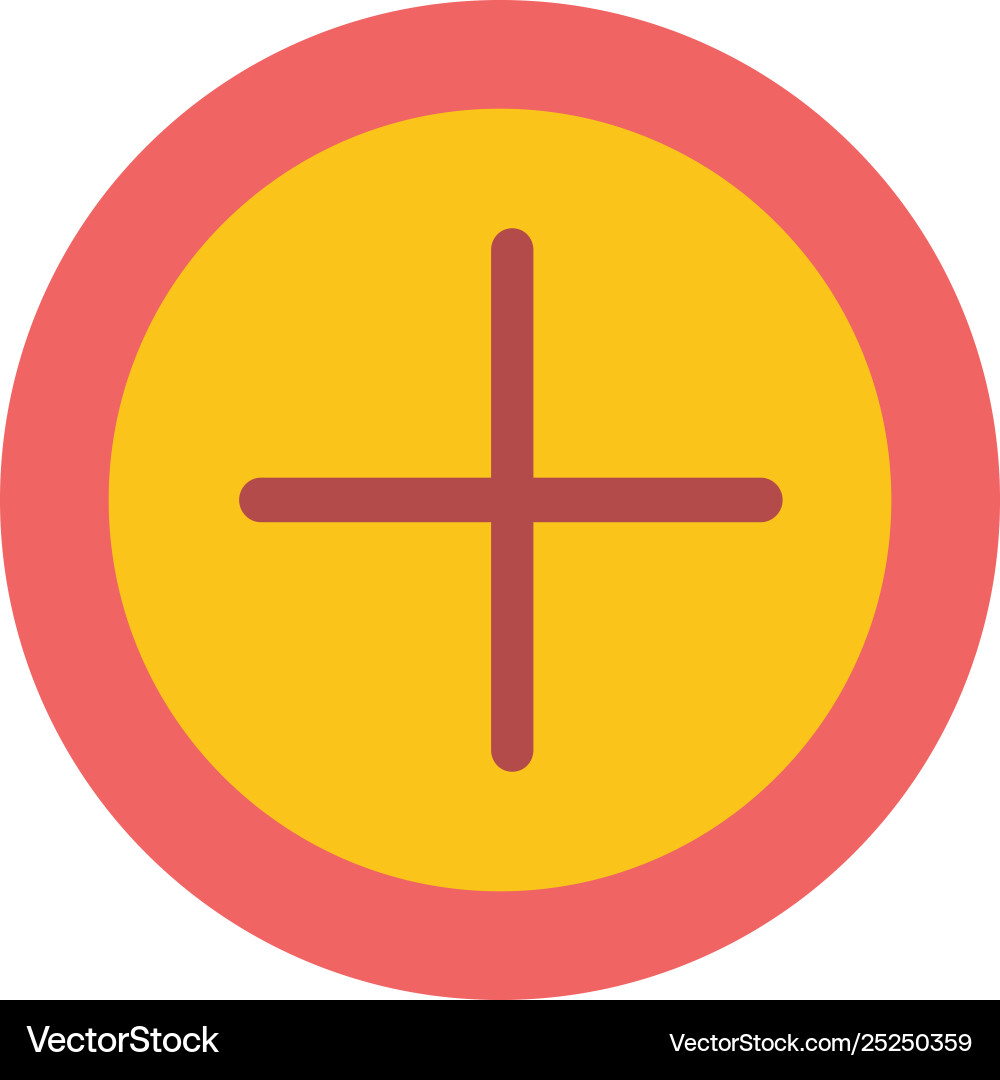 Interface plus user flat color icon banner Interface plus user flat color icon banner vector image