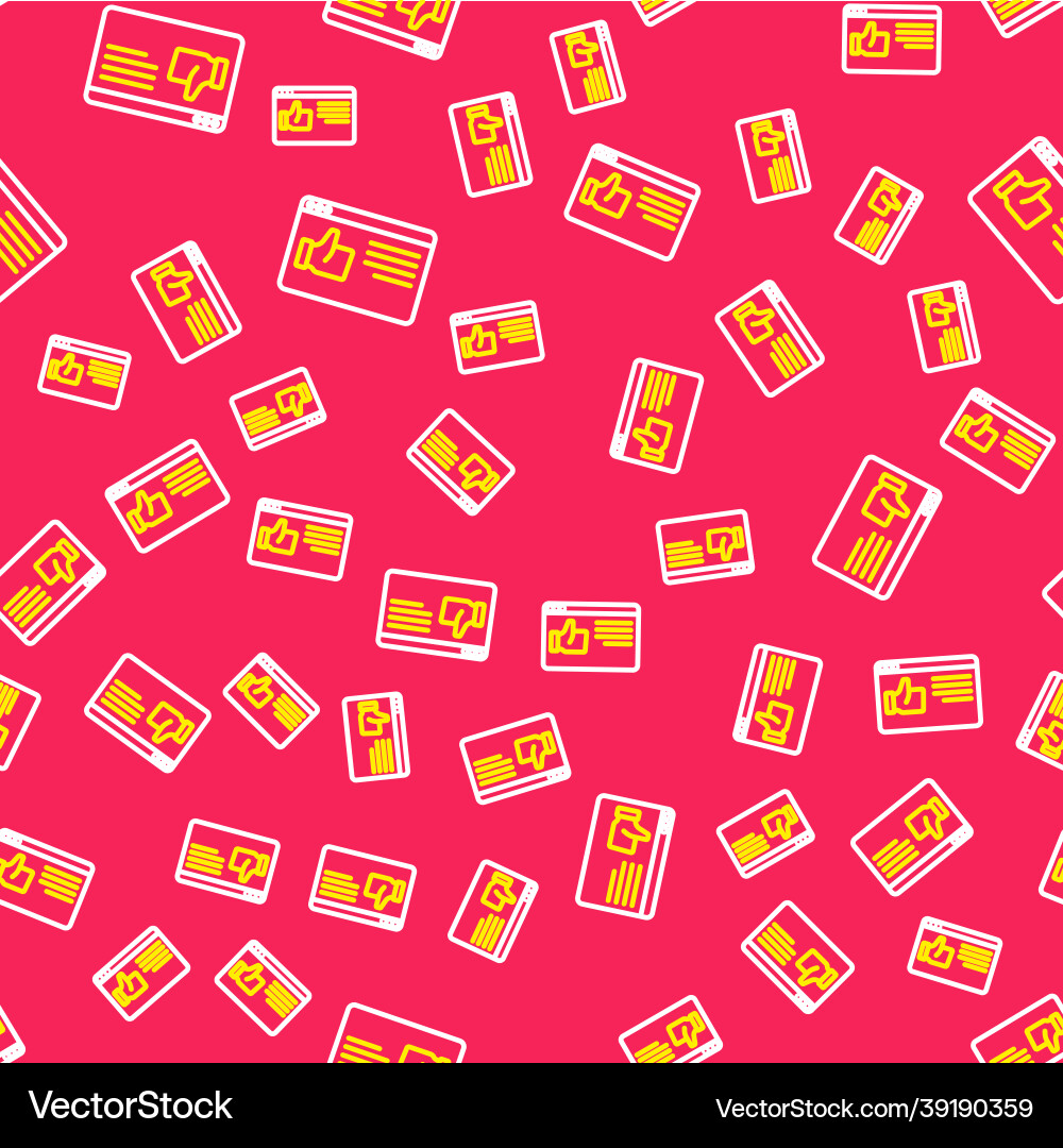 Line browser window icon isolated seamless pattern Line browser window icon isolated seamless pattern Vector Image