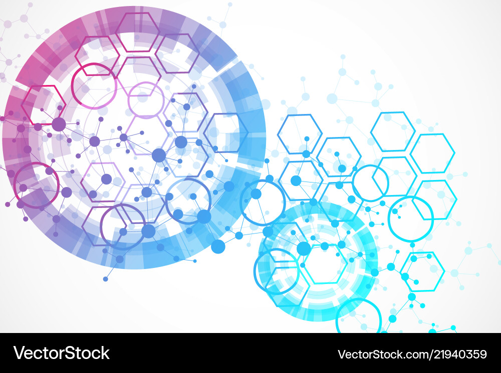 Modern Data Network Background Vector Image