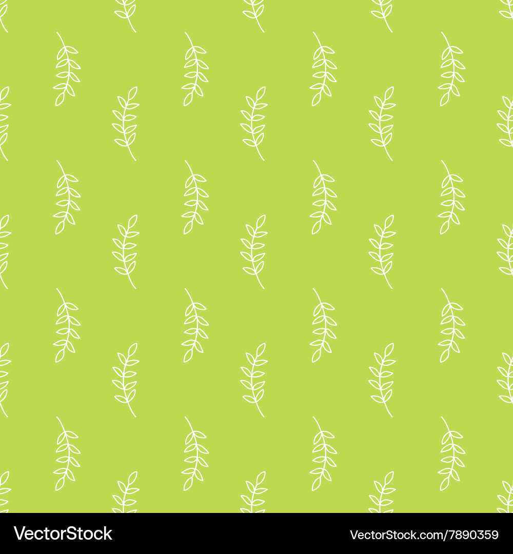 Olive branch pattern Vector Image