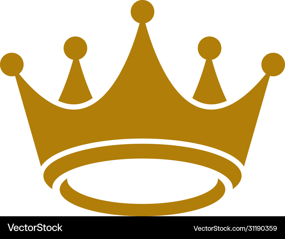 Royal Crown Logo Template vector image