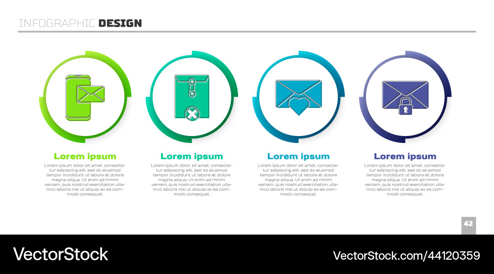 Set mobile and envelope delete vector image