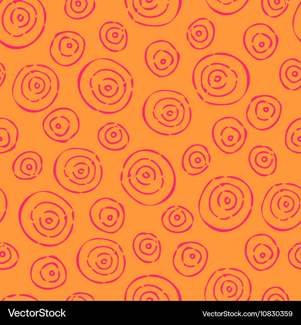 Sketchy Circular Pattern Vector Image