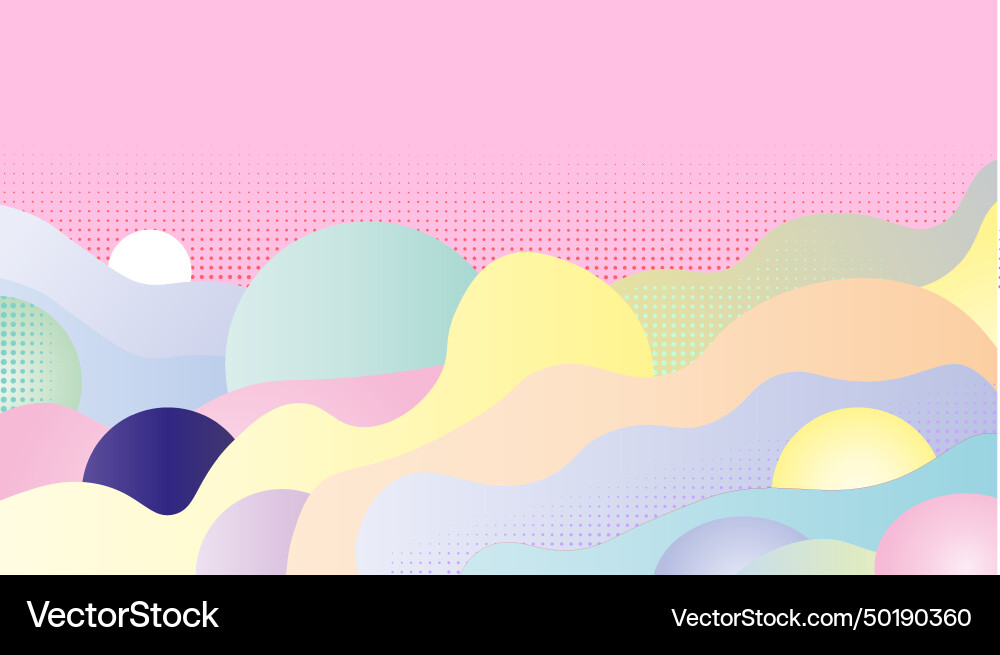 Abstract pattern background color wave template vector image
