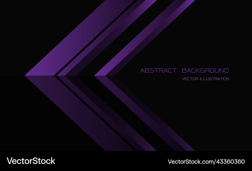 Abstract purple geometric overlap on black Vector Image