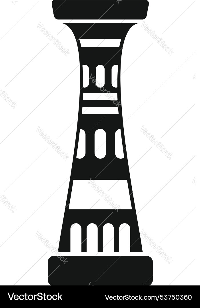 Ancient column representing classical architecture Ancient column representing classical architecture vector image
