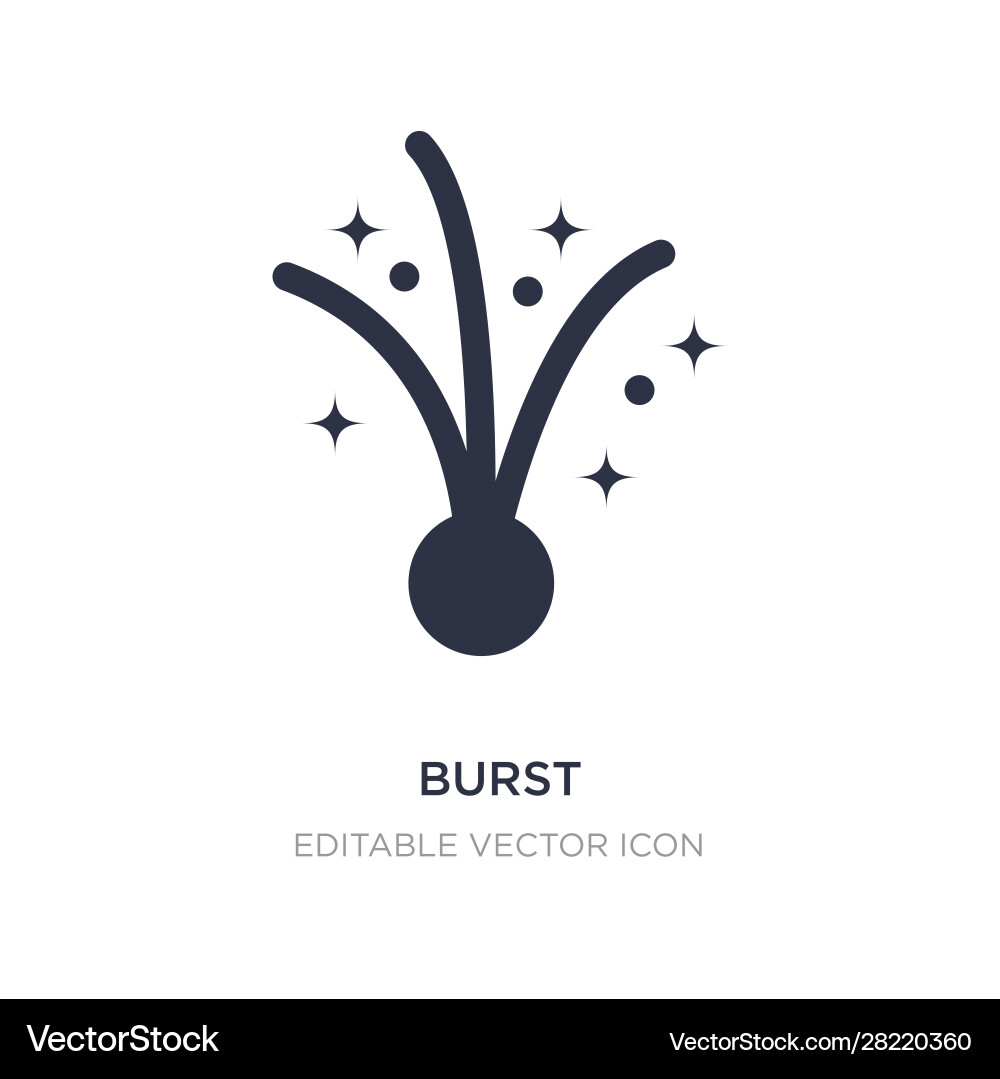 Burst icon on white background simple element Burst icon on white background simple element vector image