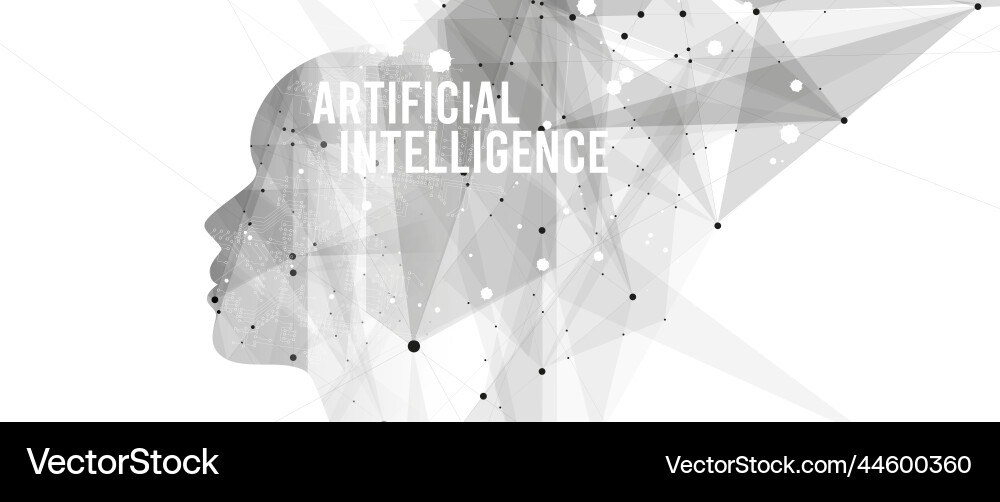 Conceptual technology of artificial intelligence Conceptual technology of artificial intelligence vector image