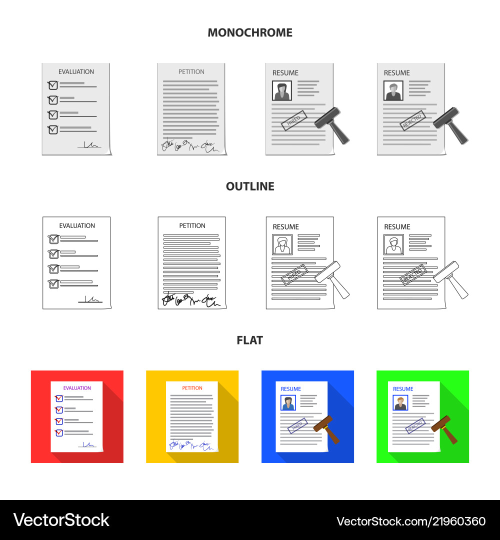 Design of form and document symbol Design of form and document symbol vector image