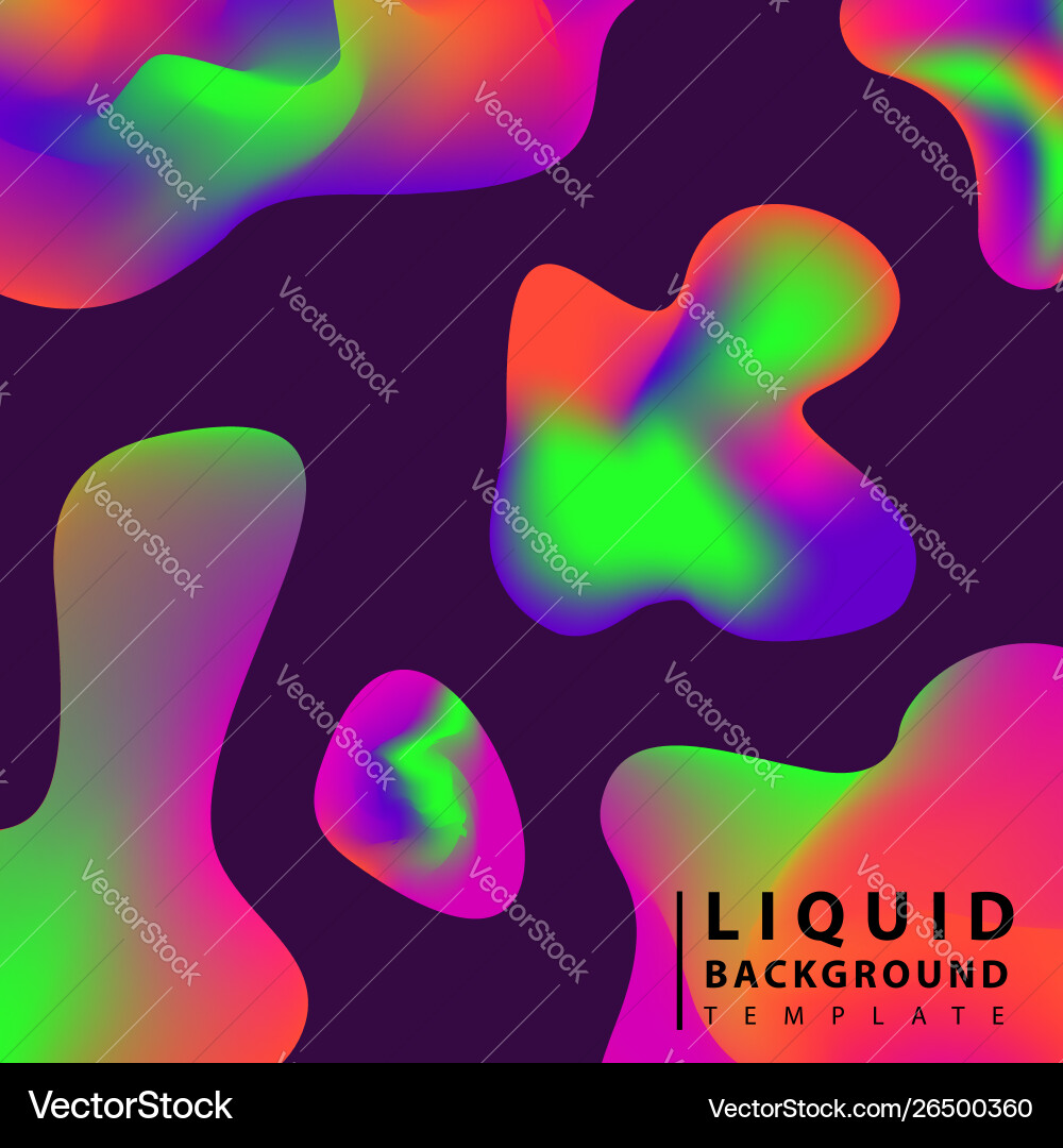 Fluid abstract background colorful liquid shape Fluid abstract background colorful liquid shape vector image