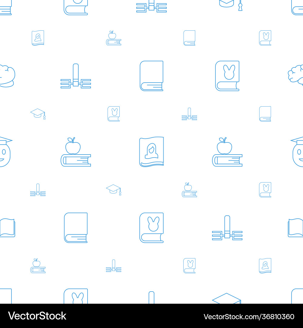 Knowledge icons pattern seamless white background Vector Image