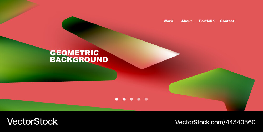 Landing page background template abstract Landing page background template abstract vector image