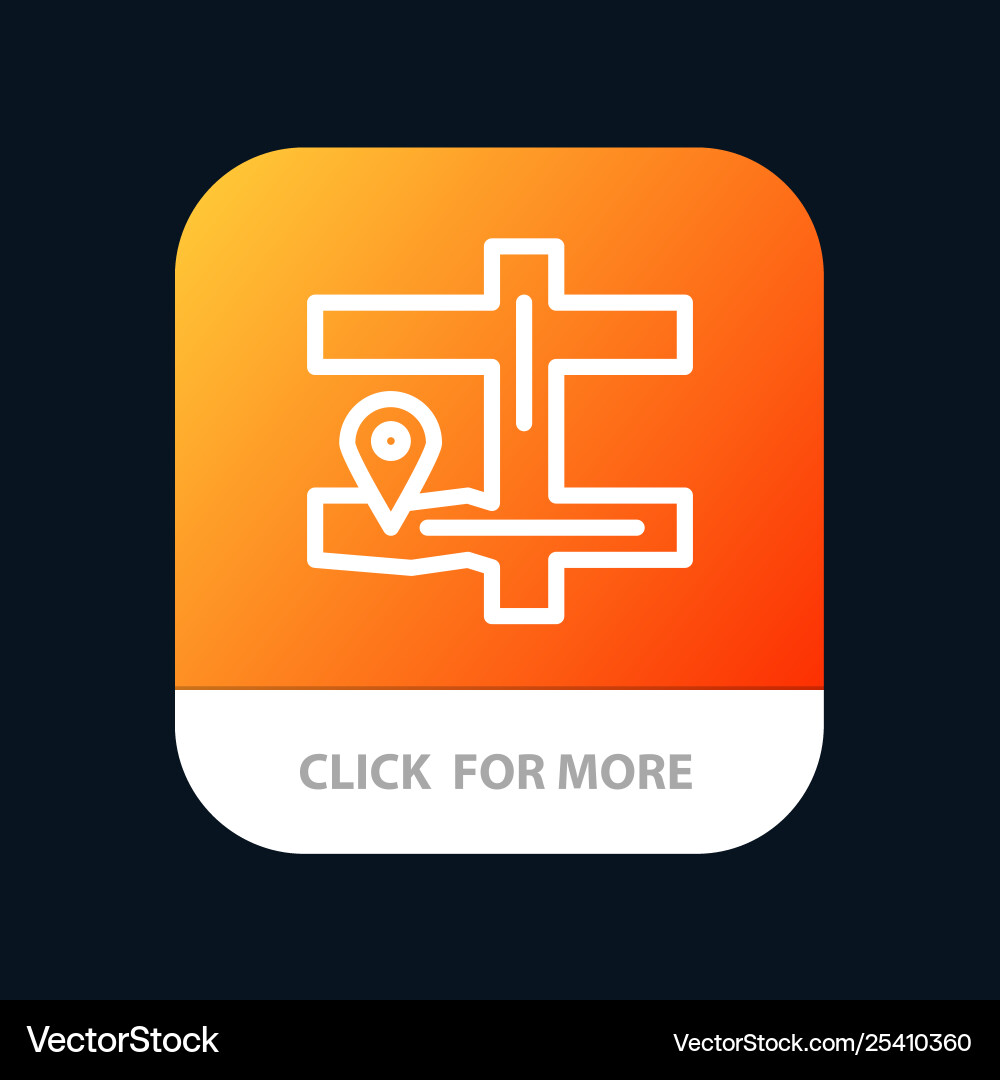 Map navigation pin mobile app button android Map navigation pin mobile app button android vector image
