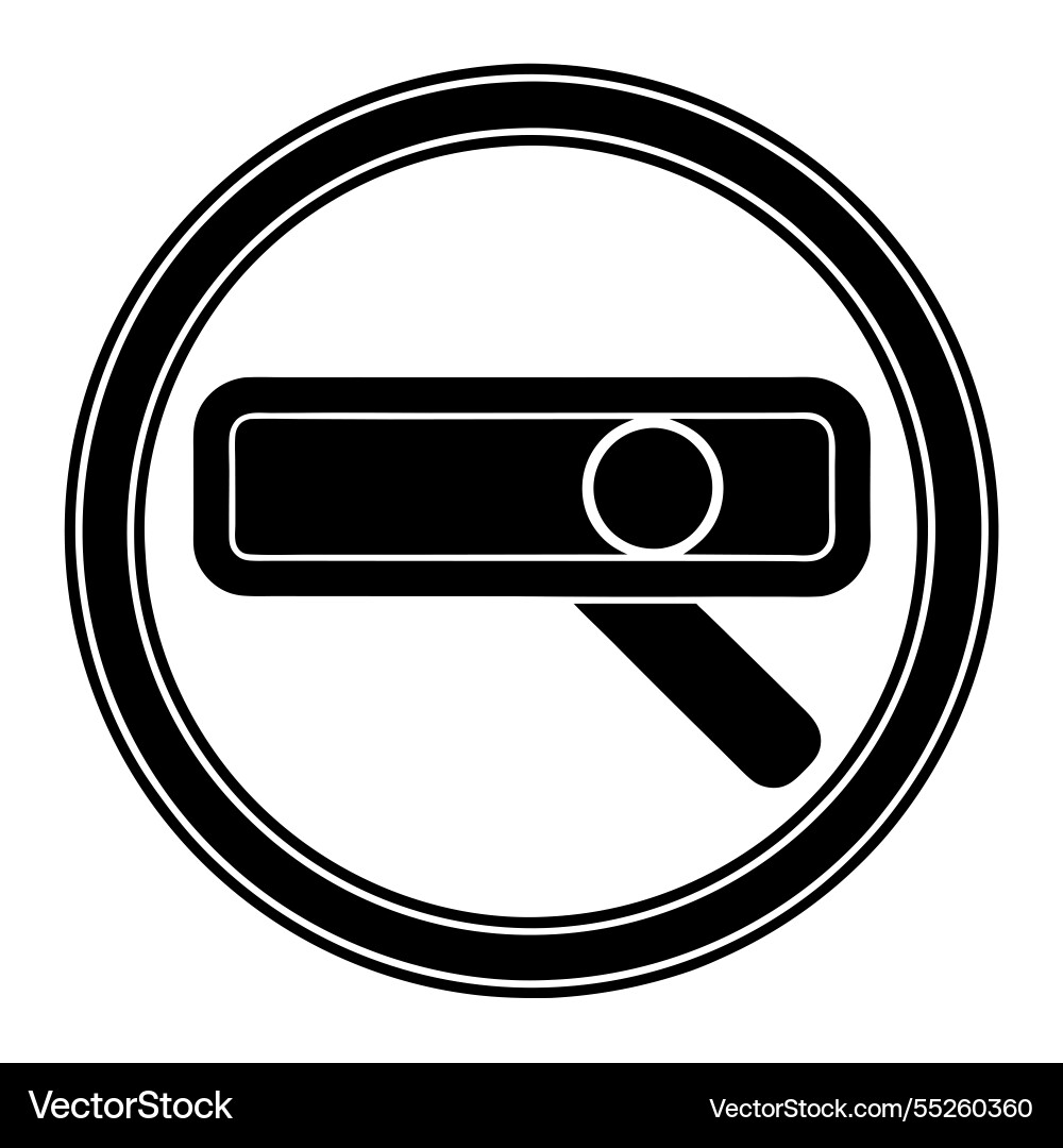 Search bar icon design for web and app interface Vector Image