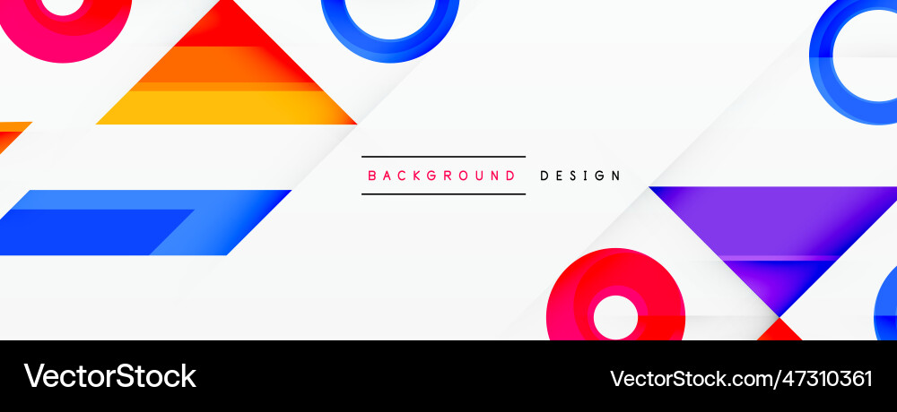 Circle minimal abstract background design Vector Image