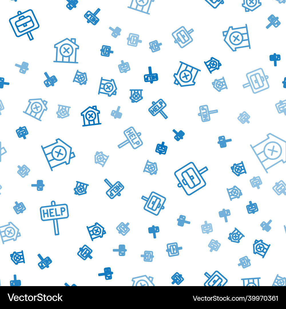 Set line ask for help text work search Set line ask for help text work search vector image