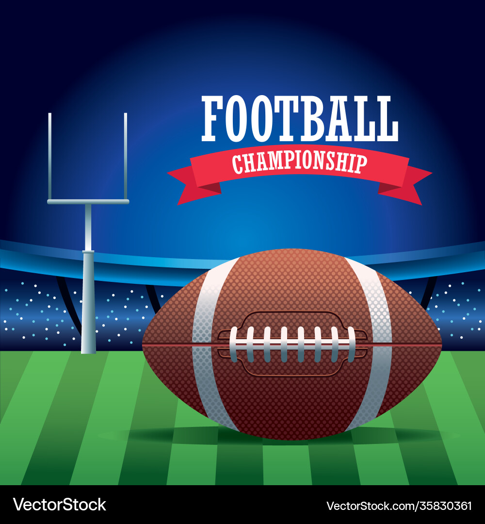 Super bowl american football sport lettering Super bowl american football sport lettering vector image