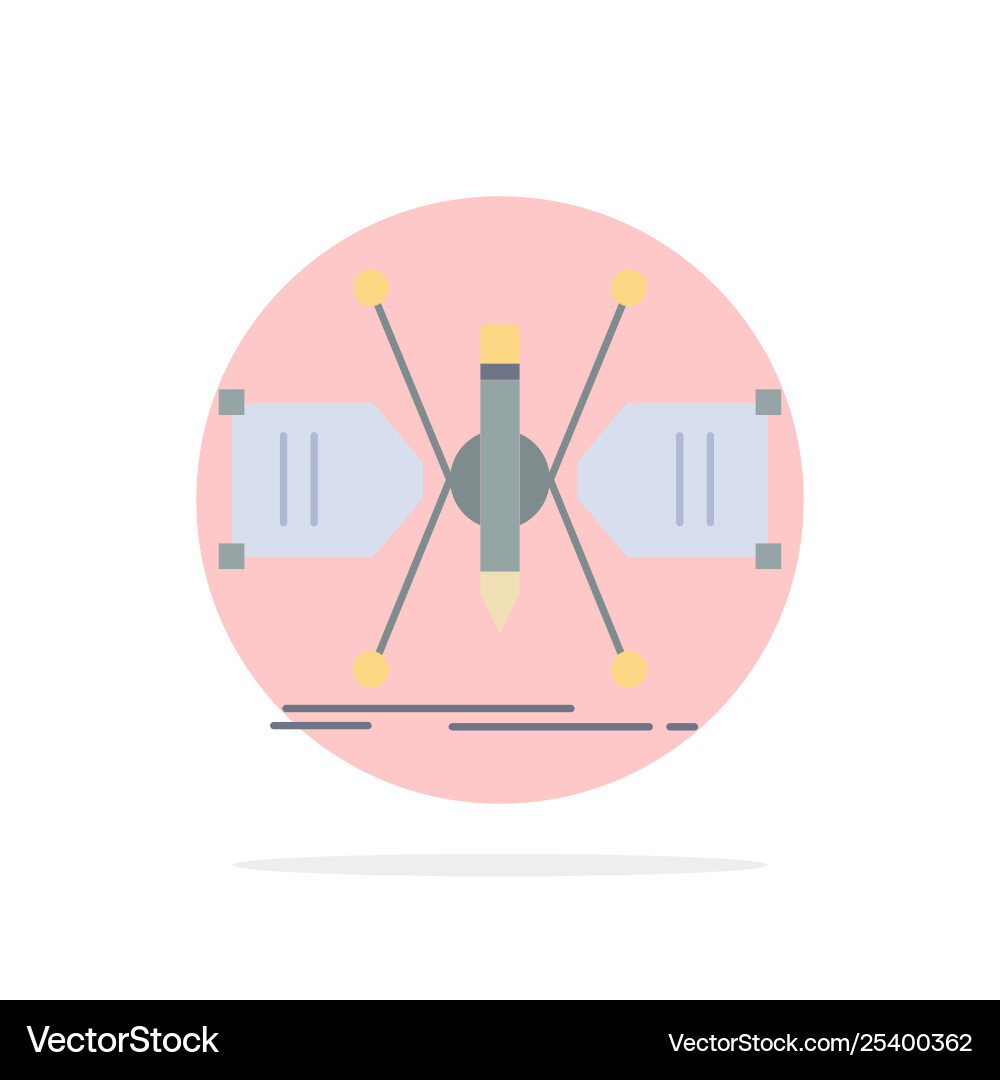 Architect constructing grid sketch structure flat Architect constructing grid sketch structure flat vector image