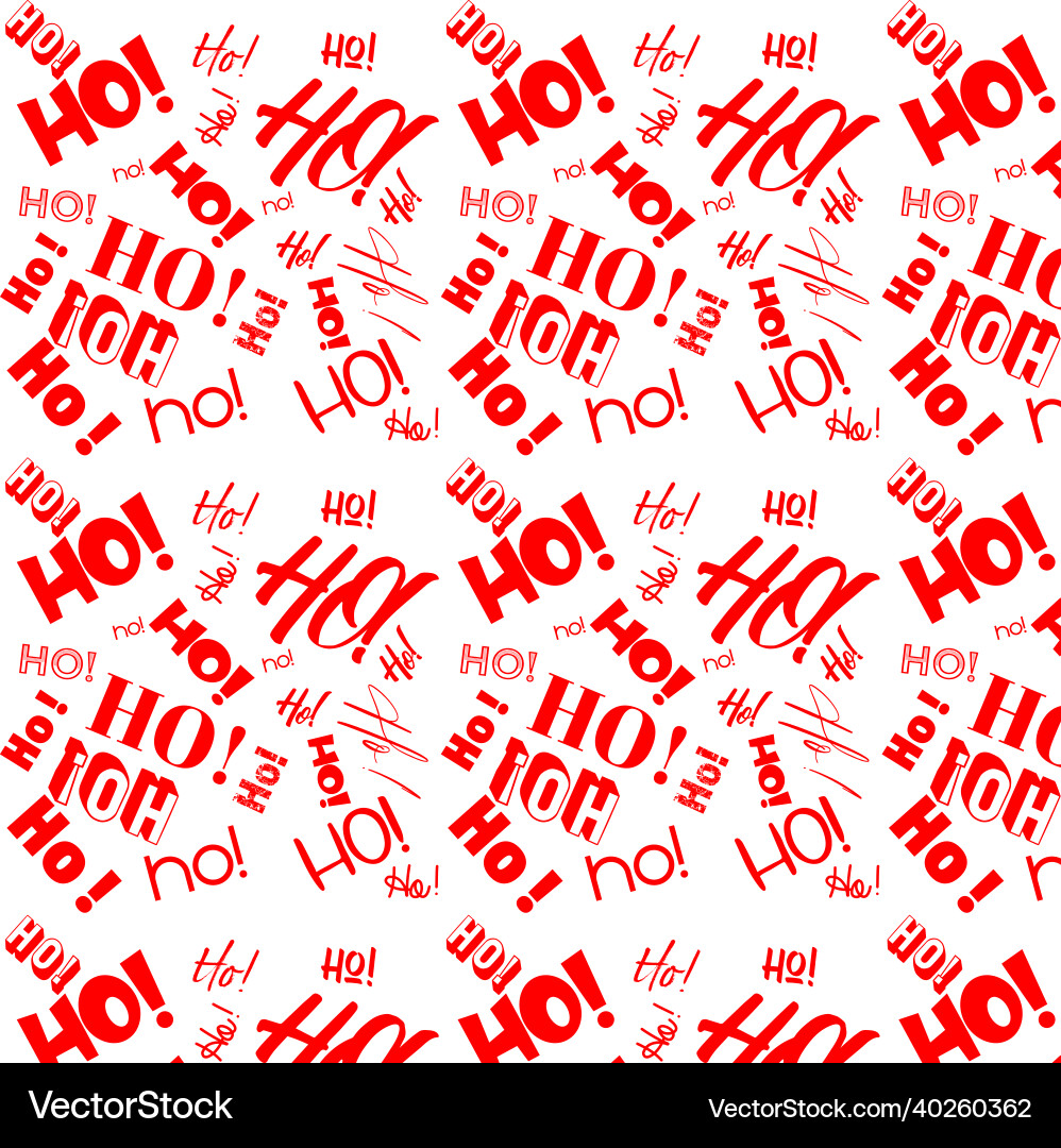 Ho handwritten seamless repeating Ho handwritten seamless repeating vector image