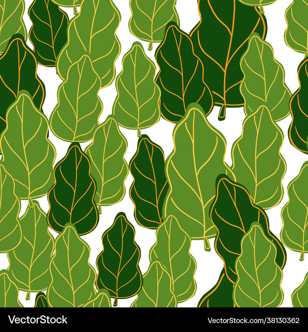 Isolated foliage seamless pattern with random Isolated foliage seamless pattern with random vector image