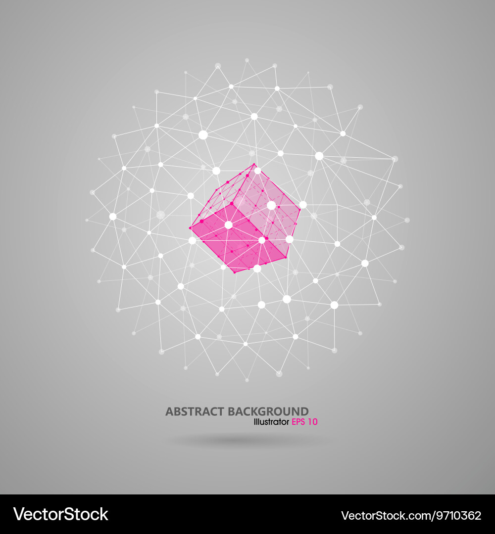 Lines and squares abstract background vector image