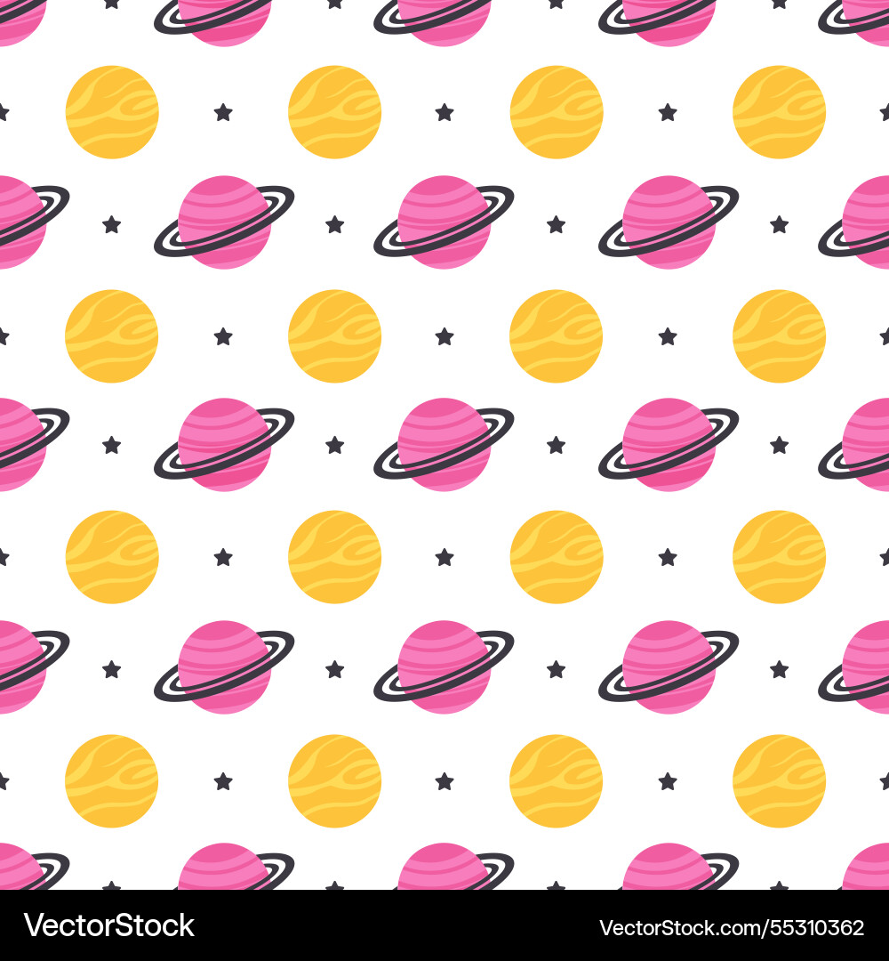 Seamless pattern of outer space exploration Seamless pattern of outer space exploration vector image