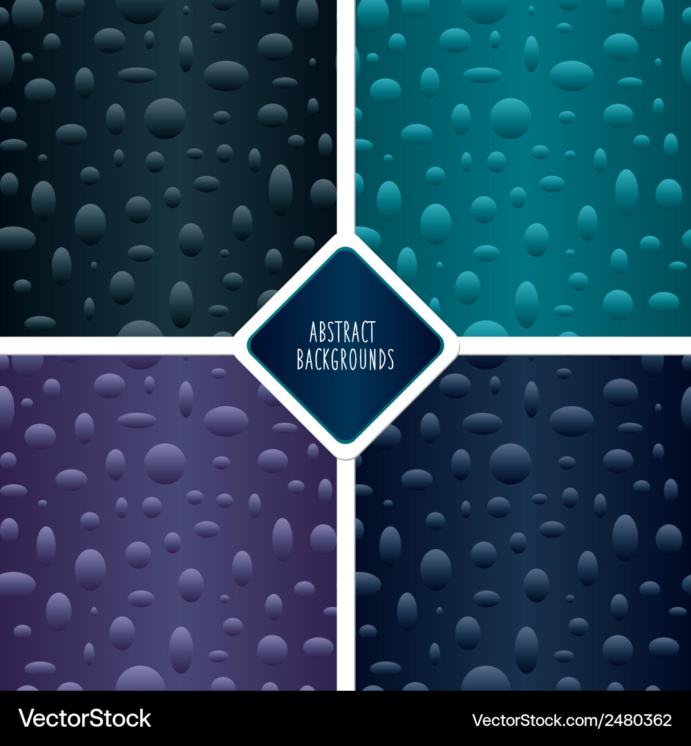 Seamless patterns set with particles vector image