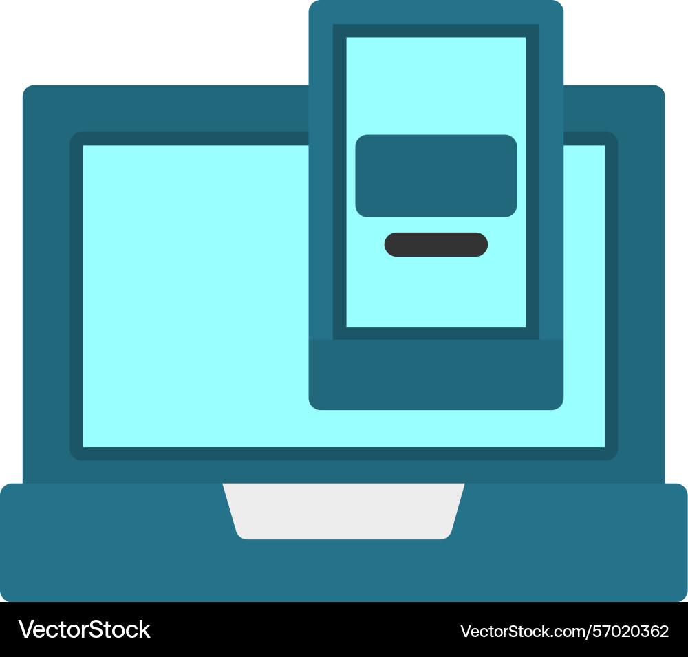 Two-factor authentication flat style icon design Vector Image