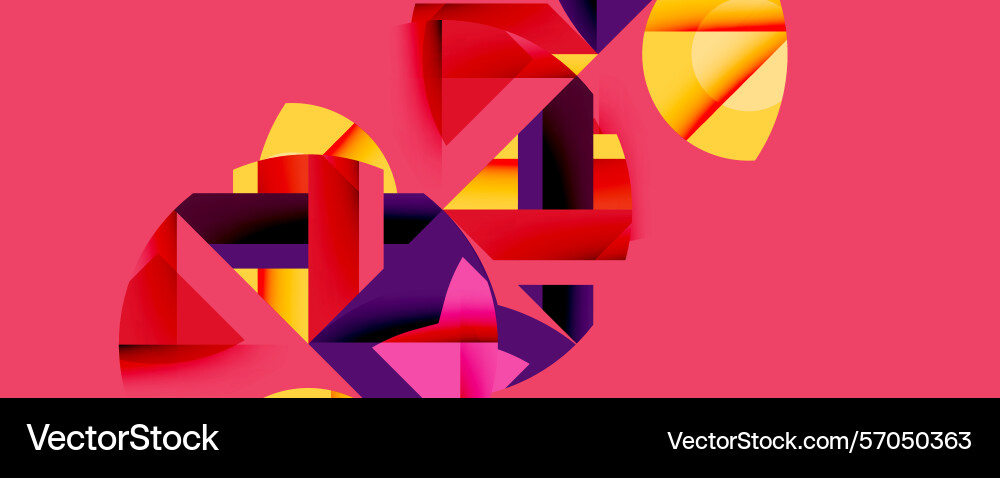 Abstract geometric shapes overlap creating Abstract geometric shapes overlap creating vector image