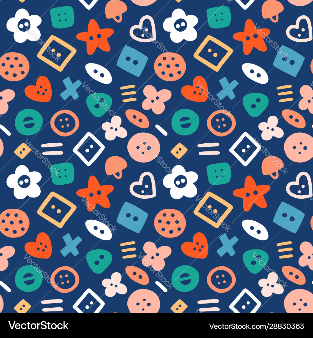 Abstract seamless pattern with various colorful vector image