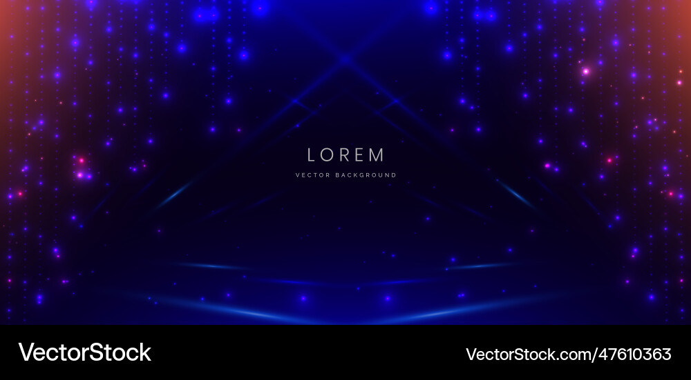 Abstract technology futuristic blue dot glowing Abstract technology futuristic blue dot glowing vector image