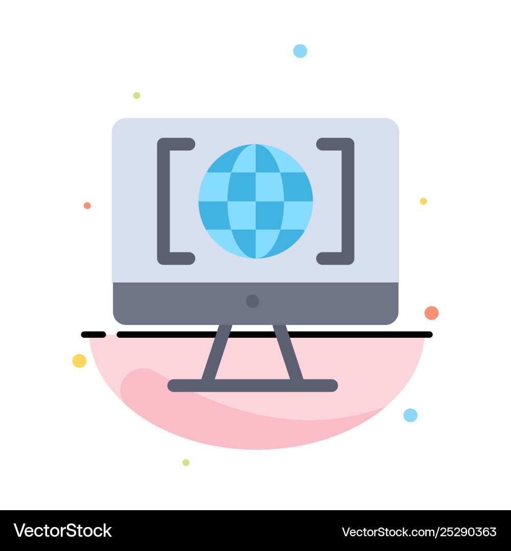 Global Network Connection Icon Vector Image