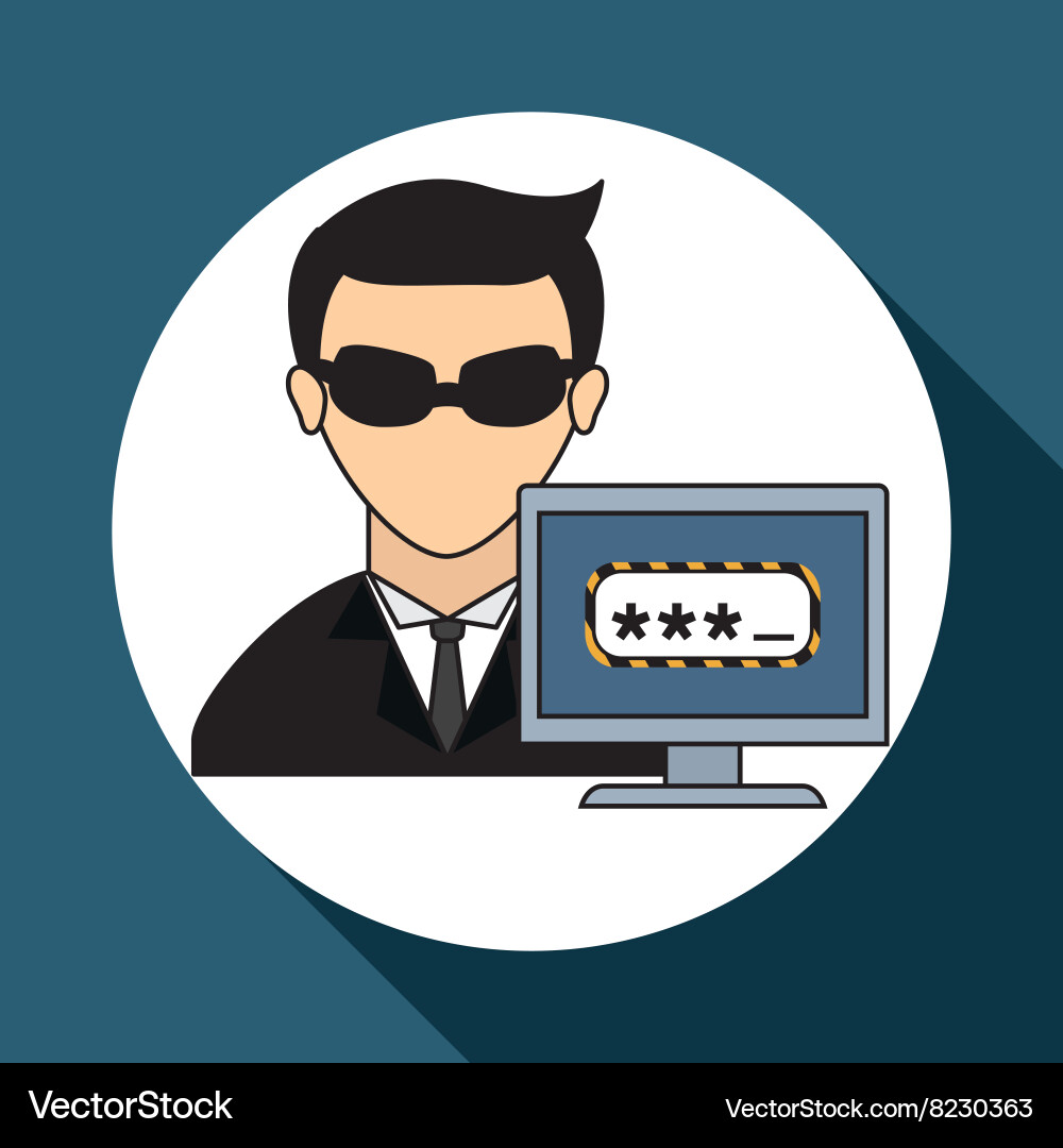 Hacker icon design vector image