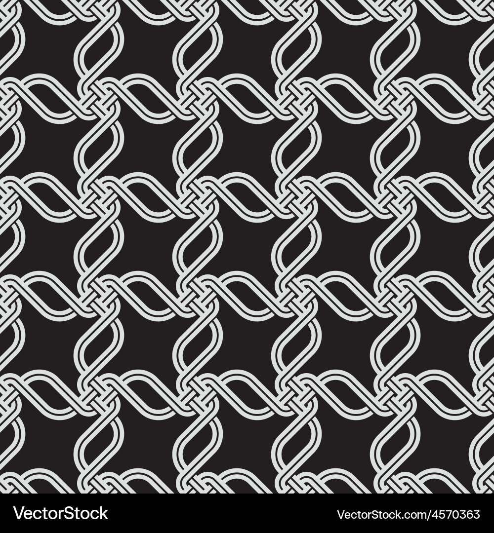 Macrame Chainlink Pattern vector image