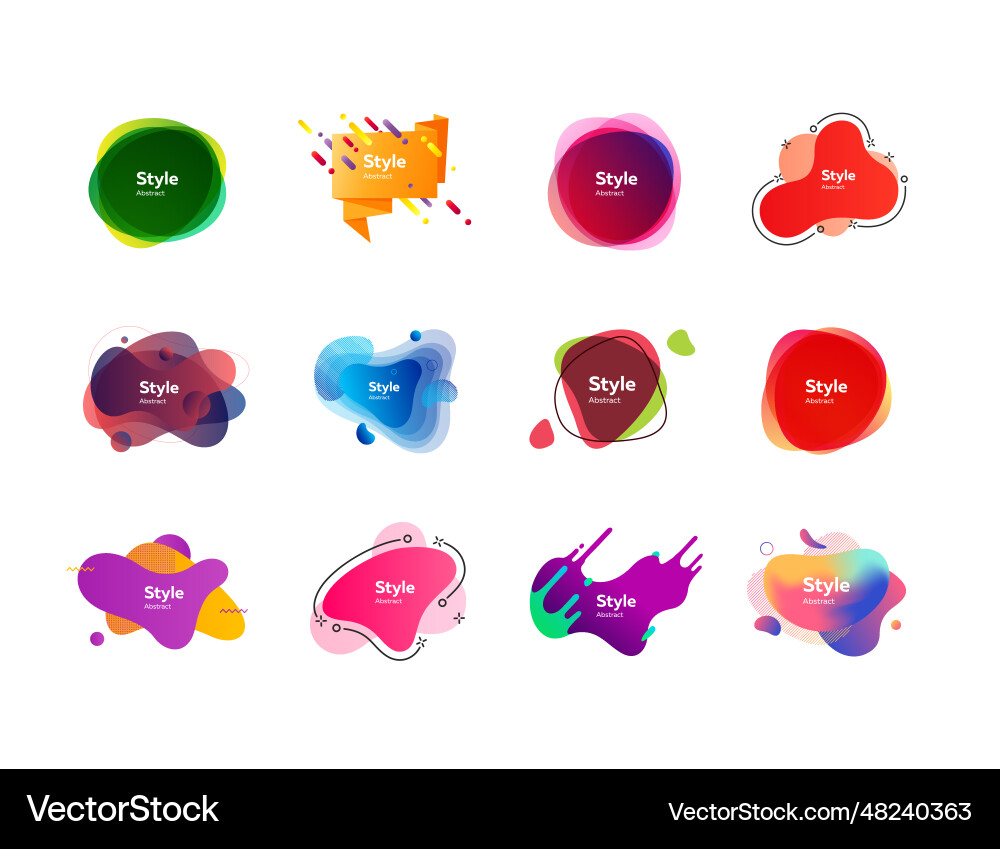 Neon multi layer shapes set Neon multi layer shapes set Vector Image