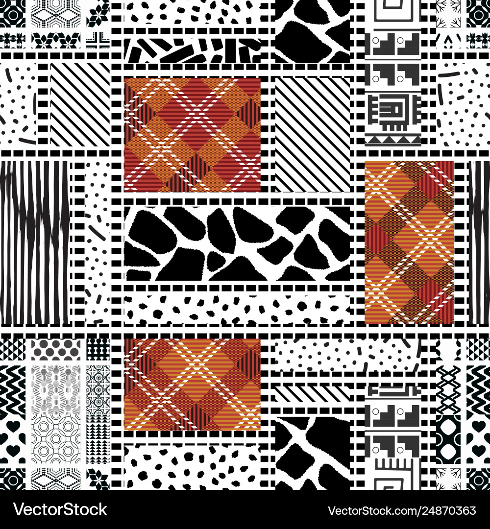 Patchwork background Patchwork background vector image