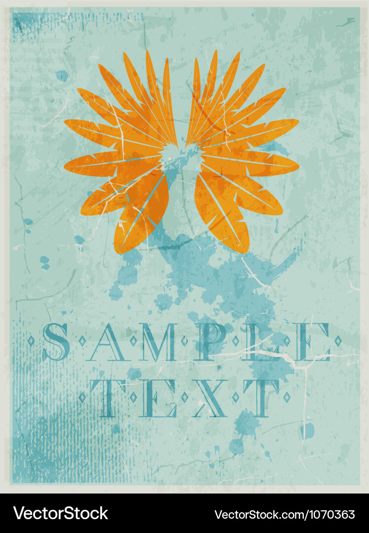 Retro Wings Abstract Pattern vector image