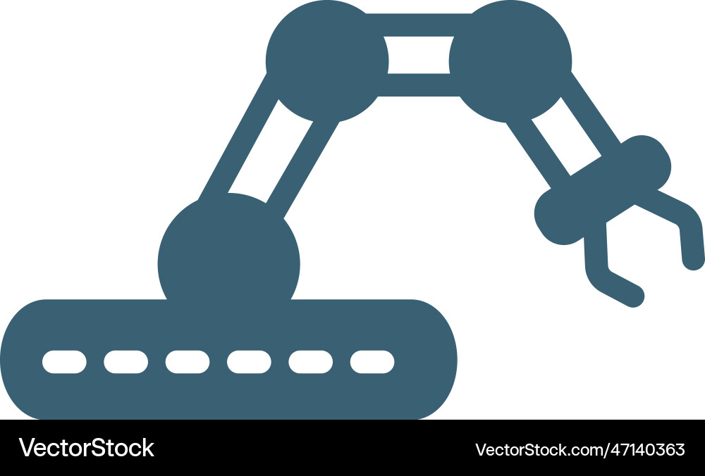 Robotic icons filled computer icon from Robotic icons filled computer icon from vector image