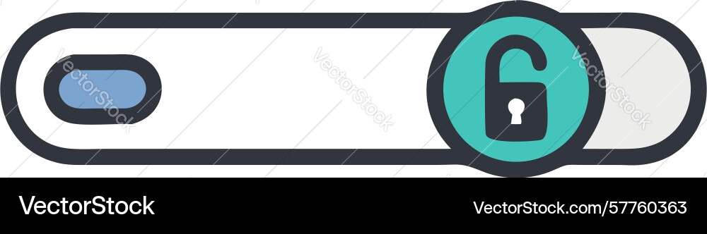 Secure search bar icon design generative ai vector image