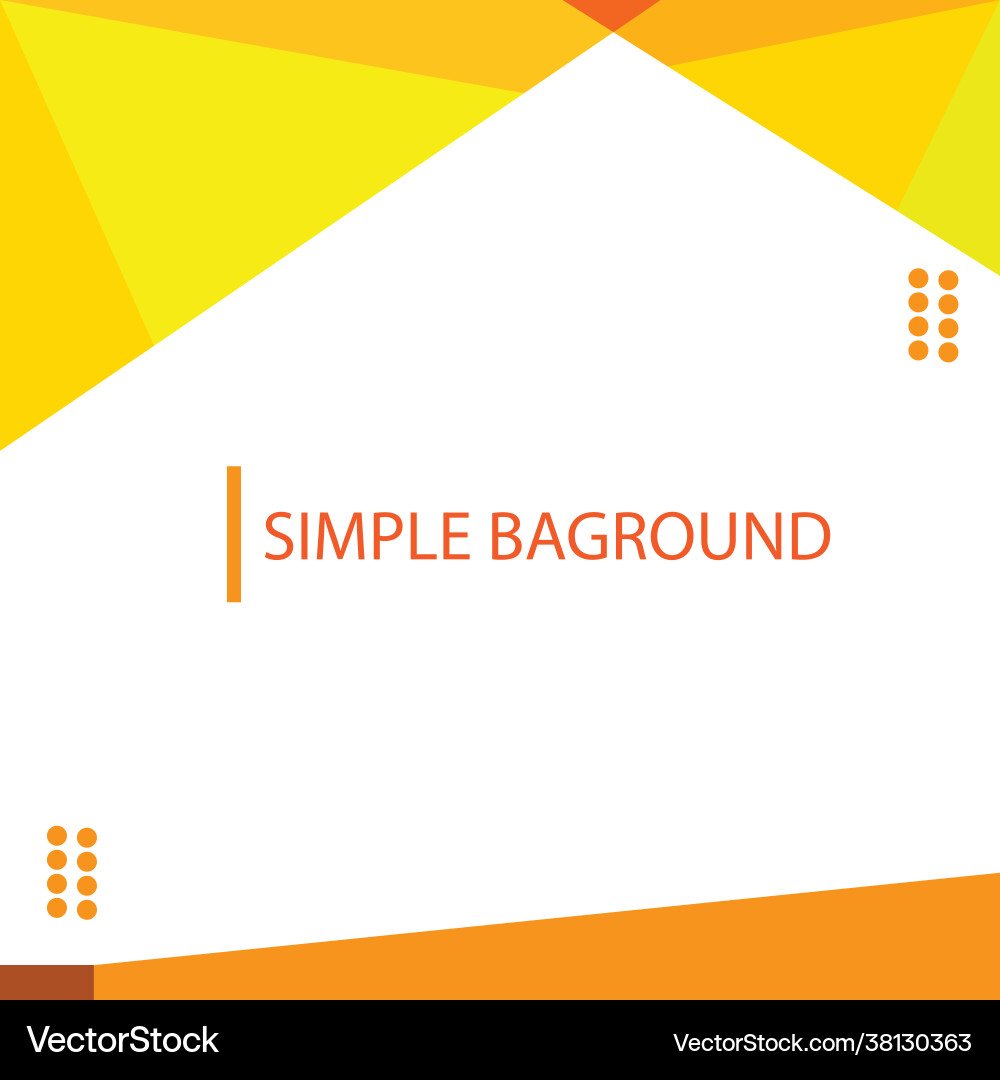 Simple baground template design in light yellow Simple baground template design in light yellow vector image