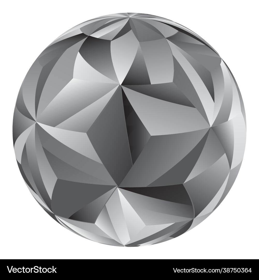 A sphere with cubic pattern along surface A sphere with cubic pattern along surface vector image