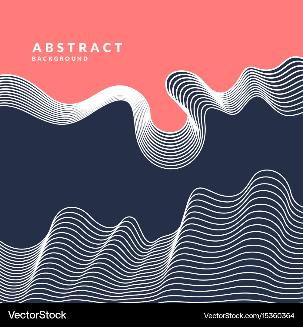 Dynamic Linear Wave Background vector image