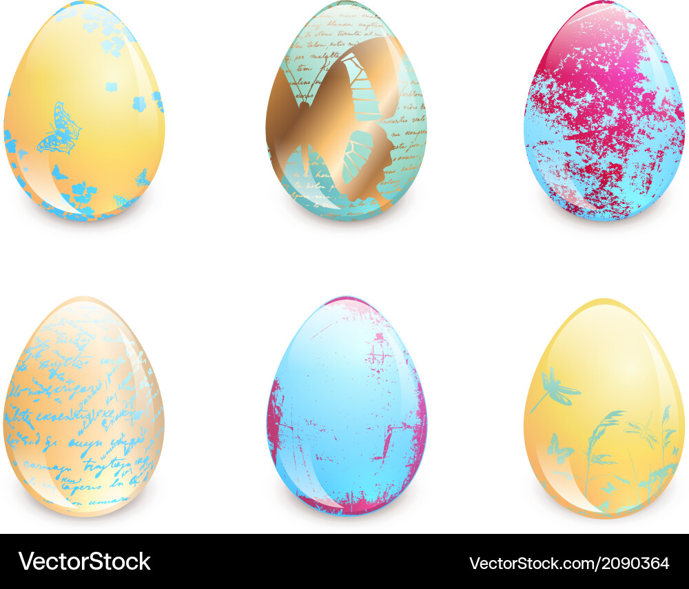 Easter eggs Royalty Free Vector Image - VectorStock