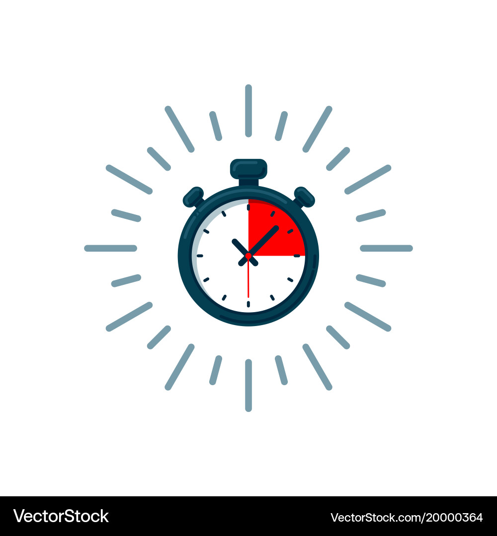 Fast Time Delivery Timer Icon vector image