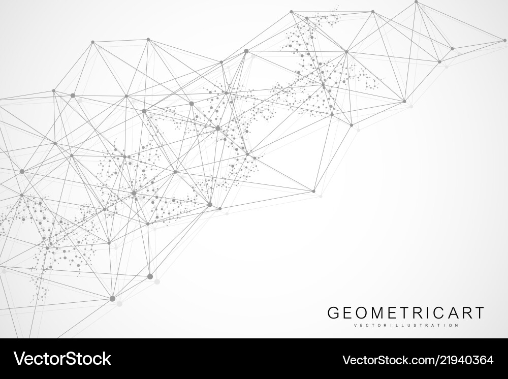 Geometric abstract background with connected line Geometric abstract background with connected line vector image